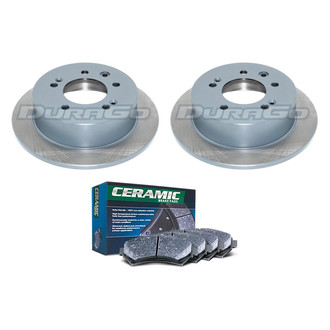 DuraGo® - Titanium Series Plain Rear Brake Kit with Ceramic Pads