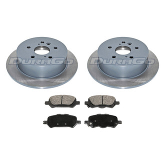 DuraGo® - Titanium Series Plain Rear Brake Kit with Ceramic Pads