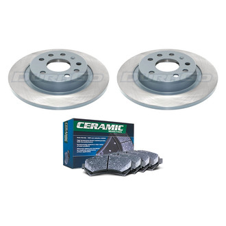 DuraGo® - Titanium Series Plain Rear Brake Kit with Ceramic Pads