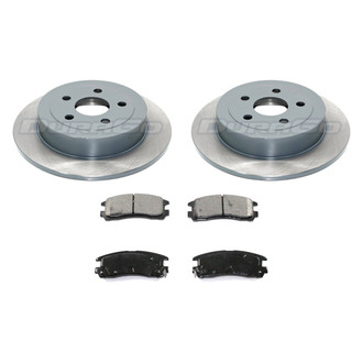 DuraGo® - Titanium Series Plain Rear Brake Kit with Ceramic Pads