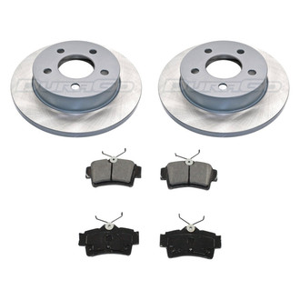 DuraGo® - Titanium Series Plain Rear Brake Kit with Ceramic Pads