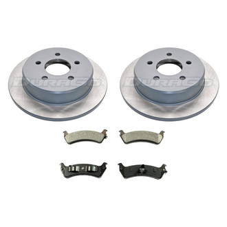 DuraGo® - Titanium Series Plain Rear Brake Kit with Ceramic Pads
