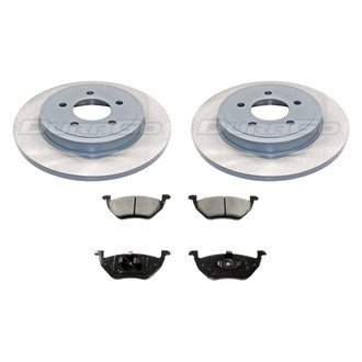 DuraGo® - Titanium Series Plain Rear Brake Kit with Ceramic Pads