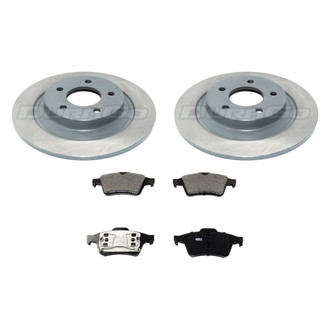 DuraGo® - Titanium Series Plain Rear Brake Kit with Ceramic Pads