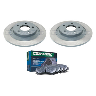 DuraGo® - Titanium Series Plain Rear Brake Kit with Ceramic Pads