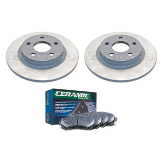 DuraGo® - Titanium Series Plain Rear Brake Kit with Ceramic Pads