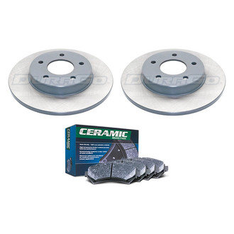 DuraGo® - Titanium Series Plain Rear Brake Kit with Ceramic Pads