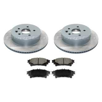 DuraGo® - Titanium Series Plain Rear Brake Kit with Ceramic Pads