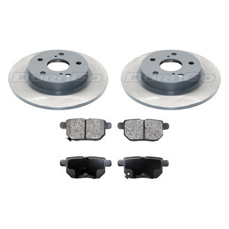 DuraGo® - Titanium Series Plain Rear Brake Kit with Ceramic Pads