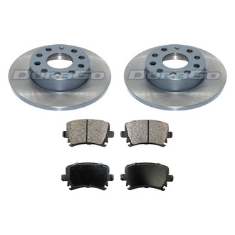 DuraGo® - Titanium Series Plain Rear Brake Kit with Ceramic Pads