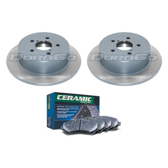 DuraGo® - Titanium Series Plain Rear Brake Kit with Ceramic Pads