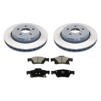 DuraGo® - Titanium Series Plain Rear Brake Kit with Ceramic Pads