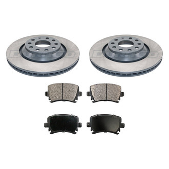 DuraGo® - Titanium Series Plain Rear Brake Kit with Ceramic Pads