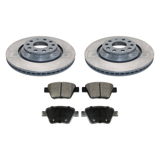 DuraGo® - Titanium Series Plain Rear Brake Kit with Ceramic Pads
