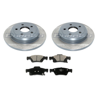 DuraGo® BNDL-31012676 - Titanium Series Plain Rear Brake Kit with Ceramic Pads