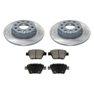 DuraGo® - Titanium Series Plain Rear Brake Kit with Ceramic Pads