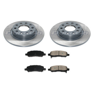 DuraGo® - Titanium Series Plain Rear Brake Kit with Ceramic Pads