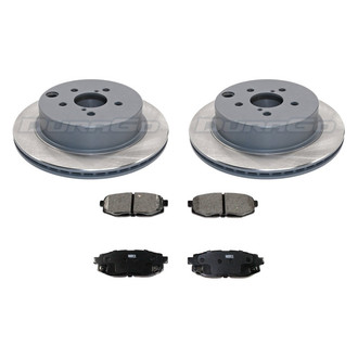 DuraGo® - Titanium Series Plain Rear Brake Kit with Ceramic Pads