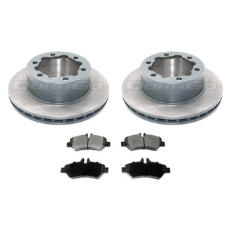 DuraGo® - Titanium Series Plain Rear Brake Kit with Ceramic Pads