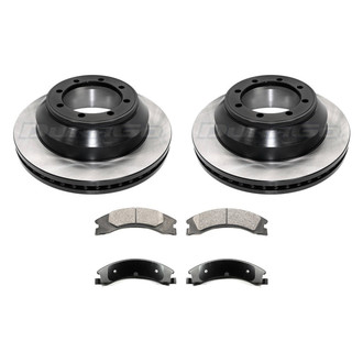 DuraGo® - Electrophoretic Coated Plain Rear Brake Kit with Ceramic Pads