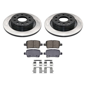 DuraGo® - Electrophoretic Coated Plain Rear Brake Kit with Ceramic Pads