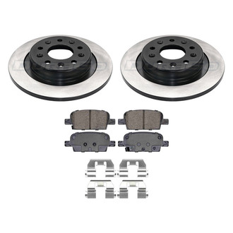 DuraGo® - Electrophoretic Coated Plain Rear Brake Kit with Ceramic Pads