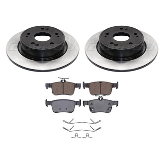 DuraGo® - Electrophoretic Coated Plain Rear Brake Kit with Ceramic Pads
