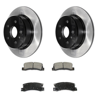 DuraGo® - Electrophoretic Coated Plain Rear Brake Kit with Ceramic Pads