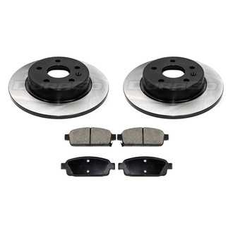 DuraGo® - Electrophoretic Coated Plain Rear Brake Kit with Ceramic Pads