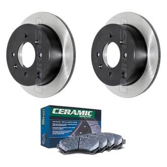 DuraGo® - Electrophoretic Coated Plain Rear Brake Kit with Ceramic Pads