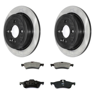DuraGo® - Electrophoretic Coated Plain Rear Brake Kit with Ceramic Pads