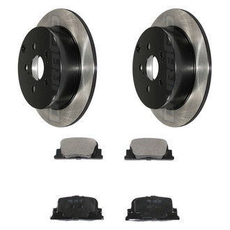 DuraGo® - Electrophoretic Coated Plain Rear Brake Kit with Ceramic Pads