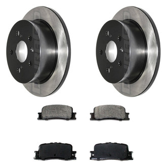 DuraGo® - Electrophoretic Coated Plain Rear Brake Kit with Ceramic Pads