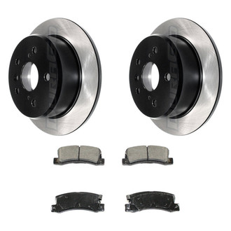 DuraGo® - Electrophoretic Coated Plain Rear Brake Kit with Ceramic Pads