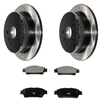 DuraGo® - Electrophoretic Coated Plain Rear Brake Kit with Ceramic Pads