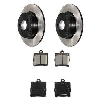 DuraGo® - Electrophoretic Coated Plain Rear Brake Kit with Ceramic Pads