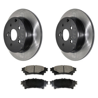 DuraGo® - Electrophoretic Coated Plain Rear Brake Kit with Ceramic Pads