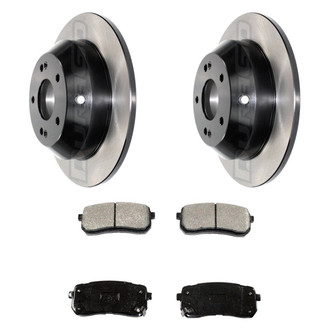 DuraGo® - Electrophoretic Coated Plain Rear Brake Kit with Ceramic Pads