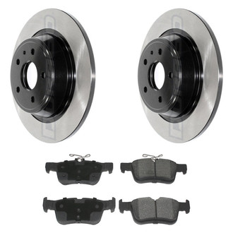 DuraGo® - Electrophoretic Coated Plain Rear Brake Kit with Ceramic Pads