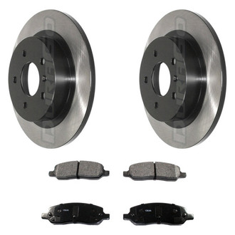DuraGo® - Electrophoretic Coated 1-Piece Plain Brake Kit with Ceramic Brake Pads