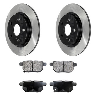 DuraGo® - Electrophoretic Coated 1-Piece Plain Brake Kit with Ceramic Brake Pads
