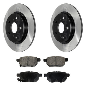 DuraGo® - Electrophoretic Coated Plain Rear Brake Kit with Ceramic Pads