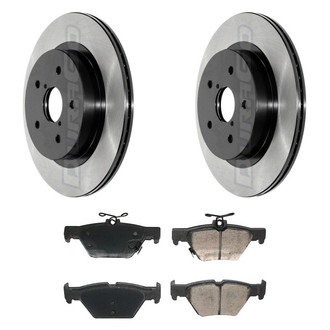 DuraGo® - Electrophoretic Coated Plain Rear Brake Kit with Ceramic Pads
