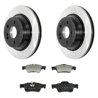 DuraGo® - Electrophoretic Coated Plain Rear Brake Kit with Ceramic Pads