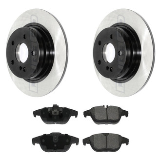 DuraGo® - Electrophoretic Coated Plain Rear Brake Kit with Ceramic Pads