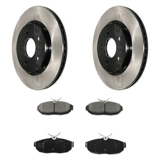 DuraGo® - Electrophoretic Coated Plain Rear Brake Kit with Ceramic Pads