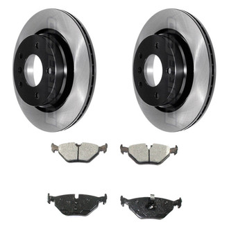DuraGo® - Electrophoretic Coated Plain Rear Brake Kit with Ceramic Pads
