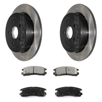 DuraGo® - Electrophoretic Coated Plain Rear Brake Kit with Ceramic Pads