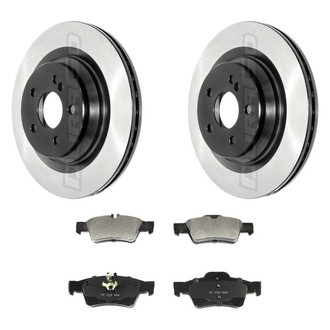DuraGo® - Electrophoretic Coated Plain Rear Brake Kit with Ceramic Pads