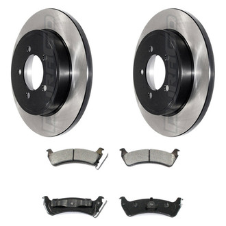 DuraGo® - Electrophoretic Coated Plain Rear Brake Kit with Ceramic Pads